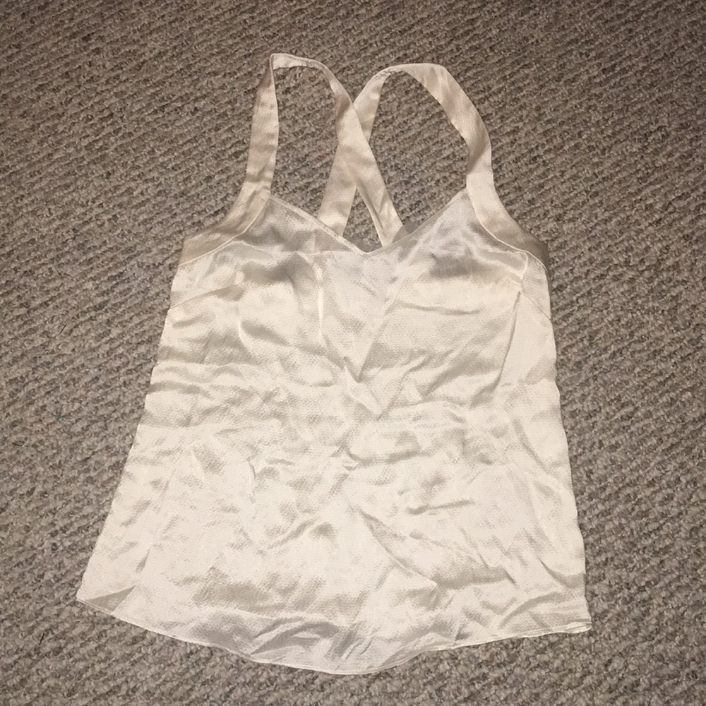 100% silk jcrew top